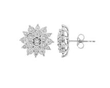 Boucle d oreilles celeste diamants